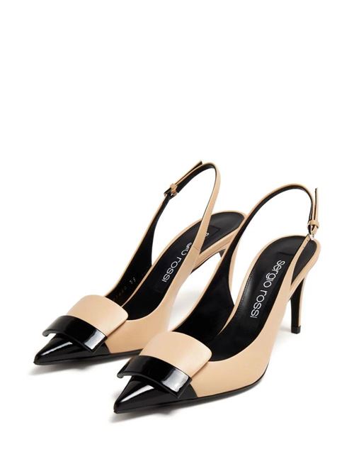 Beige/black woman pointed toe Sergio Rossi | B07620MFN5951198